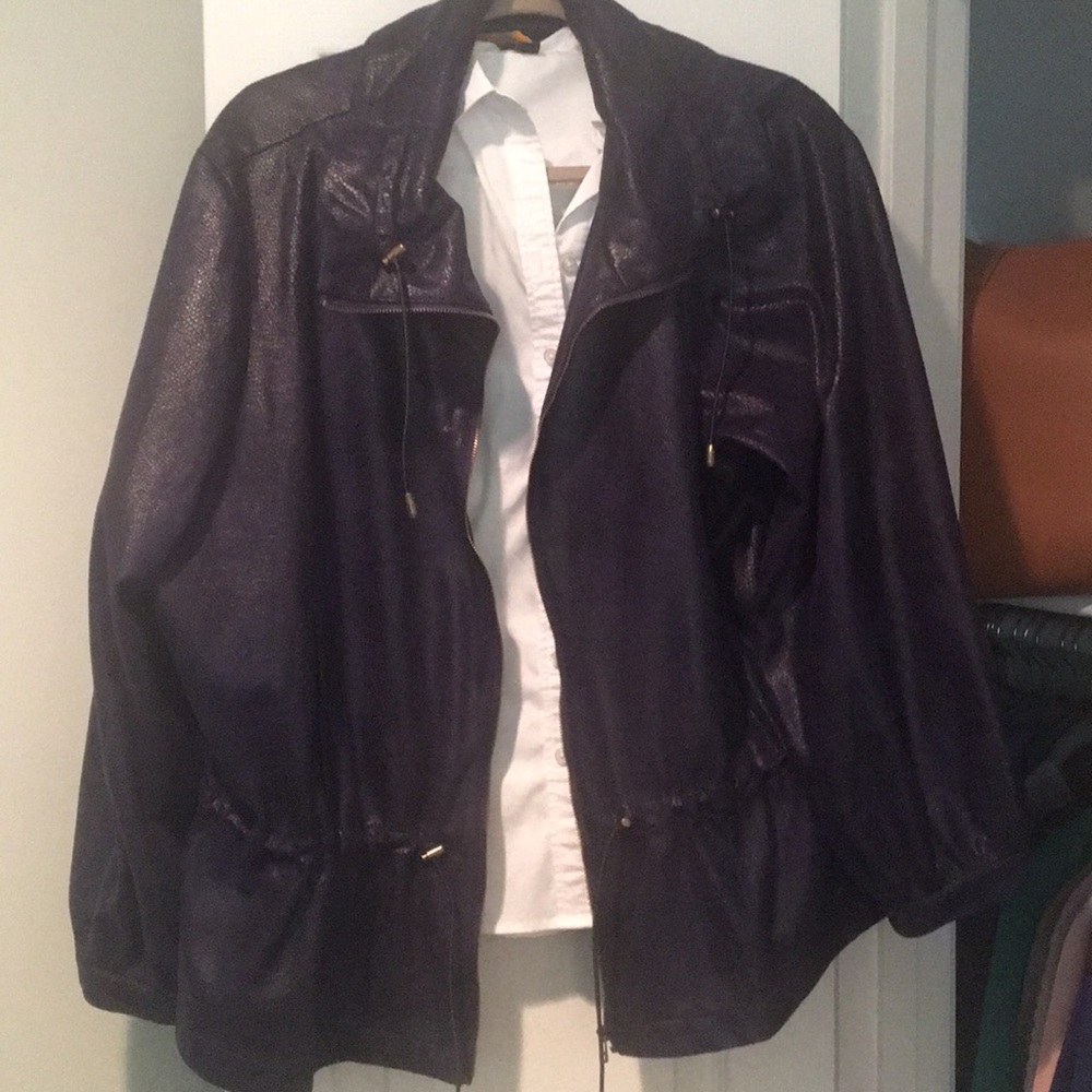 Ruby rd. Jacket purple (snake skin pattern)